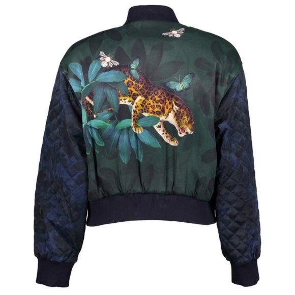 Ted Baker Jackets & Blazers - TED BAKER Blue Tiger Sandey Houdini Bomber Jacket